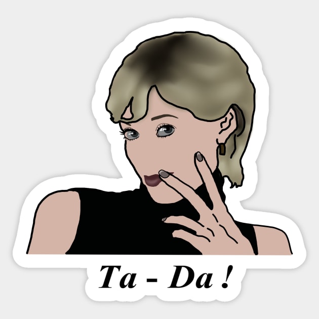 The Crown - Diana "Ta-Da!" (Version 2/2) Sticker by HeavenlyTrashy